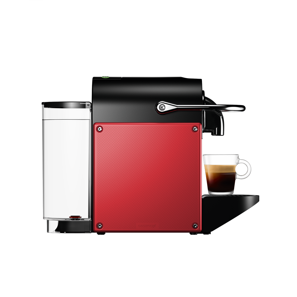 Nespresso Pixie D60 RED Capsule Espresso Machine Electric Titanium