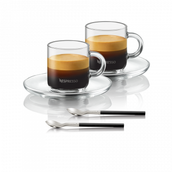 Nespresso View Collection 13 Oz Clear Glass Coffee Mugs Atelier